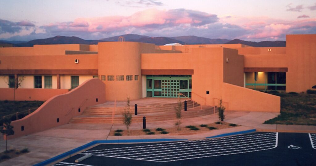 Buildings on the Santa Fe Community College campus